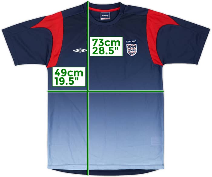 2004-06 England Umbro Training Shirt - 7/10 - (S)