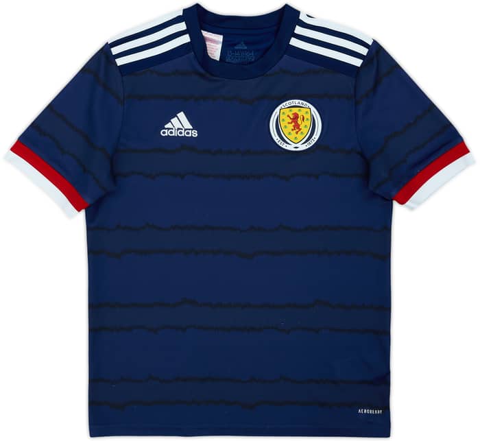 2020-22 Scotland Home Shirt - 8/10 - (L.Boys)