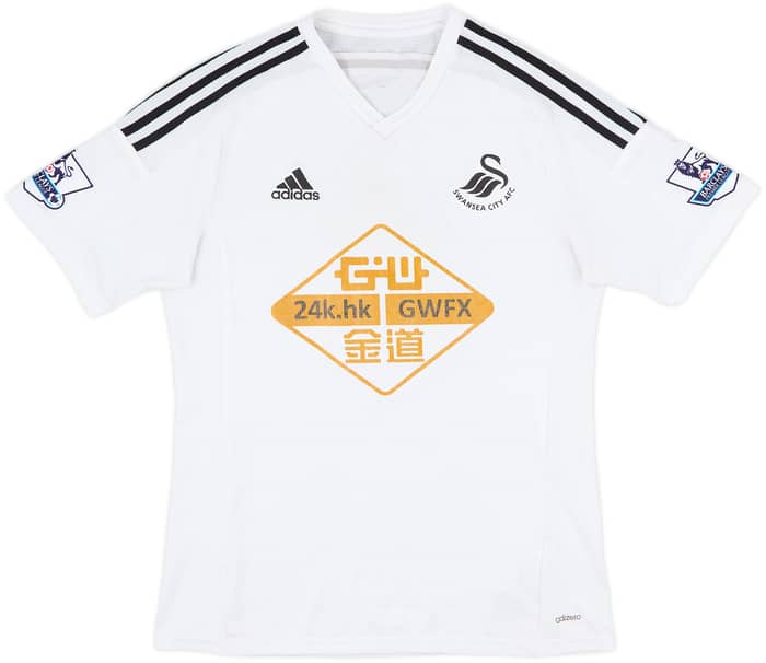 2014-15 Swansea Home Shirt Ki.S.Y #4 - 6/10 - (S)