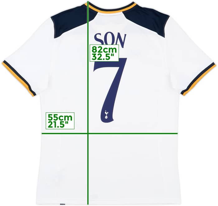 2016-17 Tottenham Home Shirt Son #7 - 10/10 - (XL)