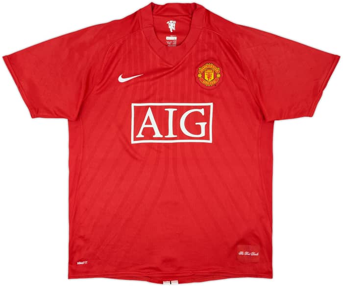 2007-09 Manchester United Home Shirt Berbatov #9 - 6/10 - (L)