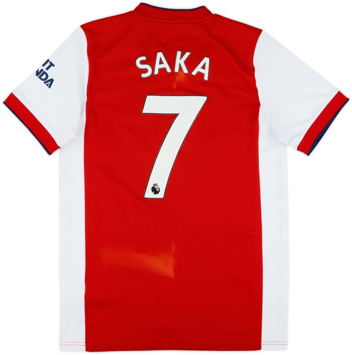2021-22 Arsenal Home Shirt Saka #7 - 5/10 - (M)