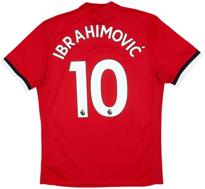 2017-18 Manchester United Home Shirt Ibrahimovic #10 - 6/10 - (M)