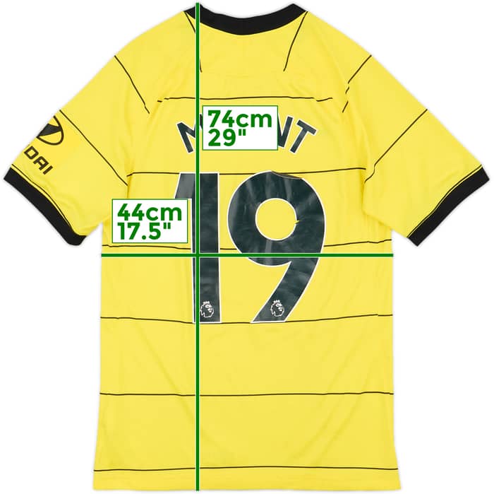 2021-22 Chelsea Away Shirt Mount #19 - 5/10 - (S)