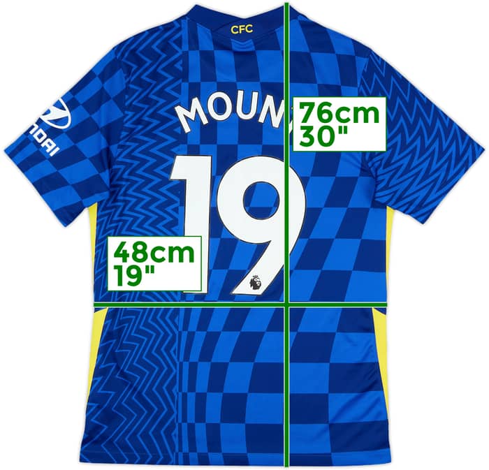 2021-22 Chelsea Home Shirt Mount #19 - 8/10 - (M)