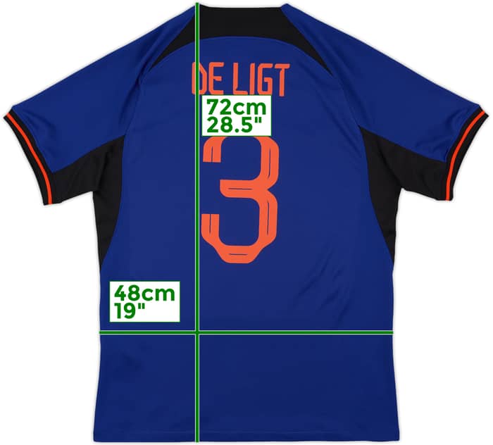 2022-23 Holland Away Shirt De Ligt #3 - 10/10 - (M)