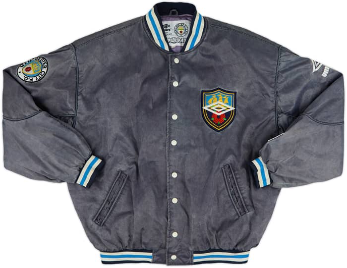 1990-92 Manchester City Umbro Bomber Jacket - 9/10 - (L)
