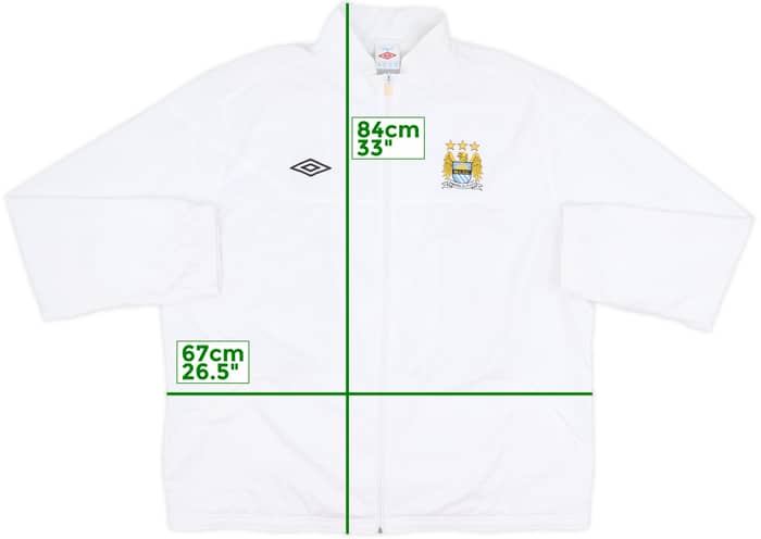 2010-11 Manchester City Umbro Track Jacket - 8/10 - (XXL)