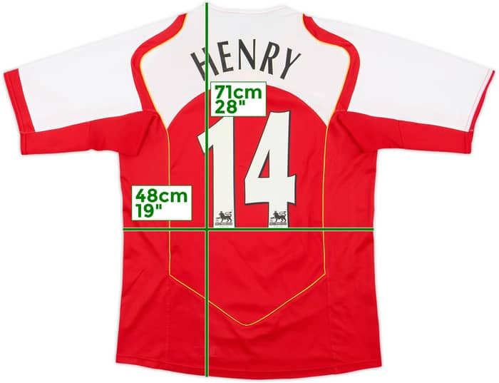 2004-05 Arsenal Home Shirt Henry #14 - 8/10 - (S)