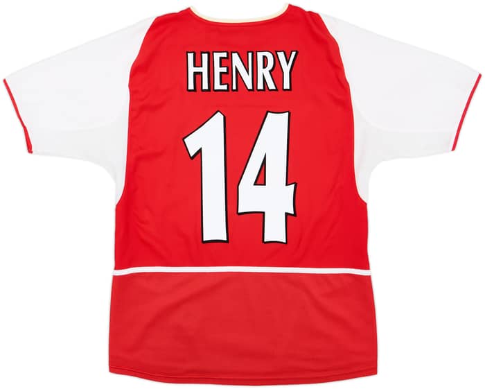 2002-04 Arsenal Home Shirt Henry #14 - 6/10 - (S)