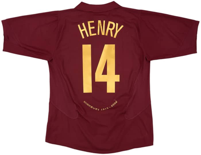 2005-06 Arsenal Home Shirt Henry #14 - 8/10 - (L)