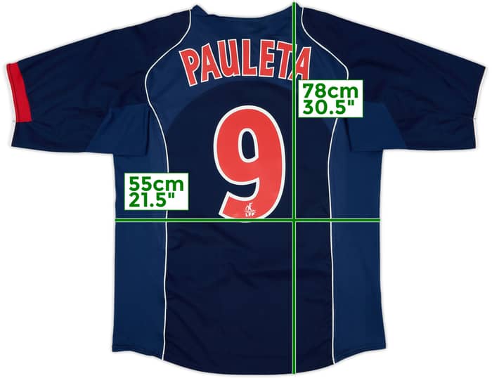2004-05 Paris Saint-Germain Home Shirt Pauleta #9 - 7/10 - (XL)