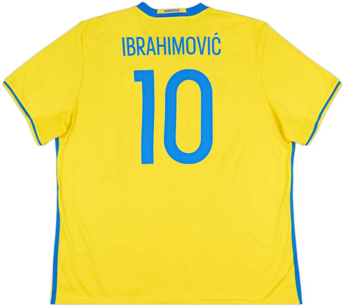 2016-17 Sweden Home Shirt Ibrahimovic #10 - 8/10 - (XXL)