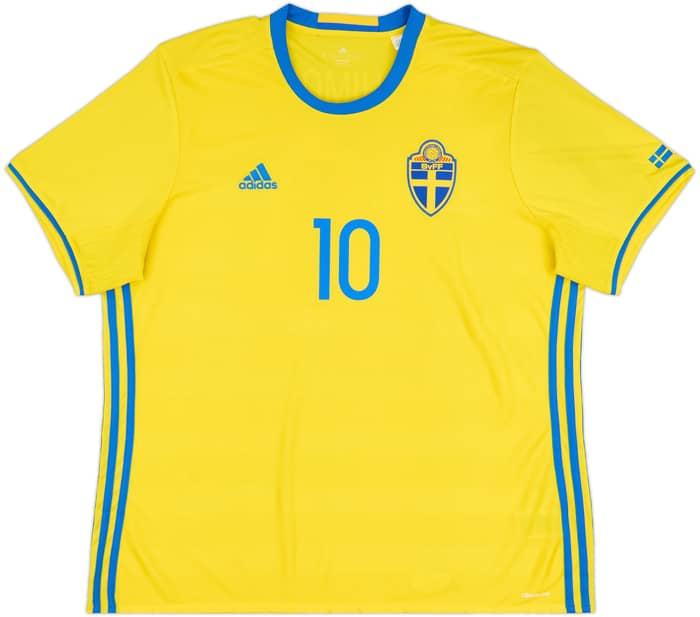 2016-17 Sweden Home Shirt Ibrahimovic #10 - 8/10 - (XXL)