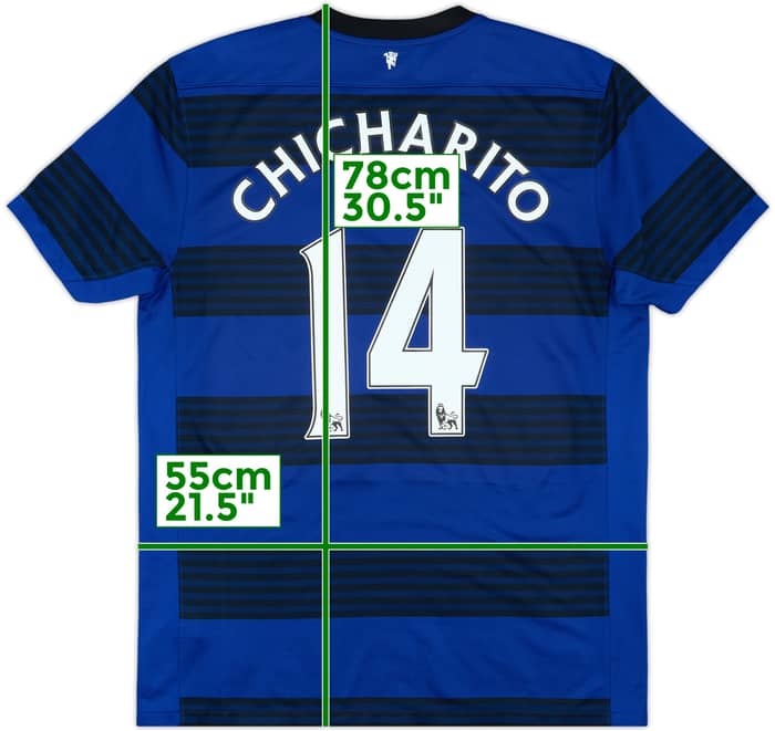 2011-13 Manchester United Away Shirt Chicharito #14 - 6/10 - (L)