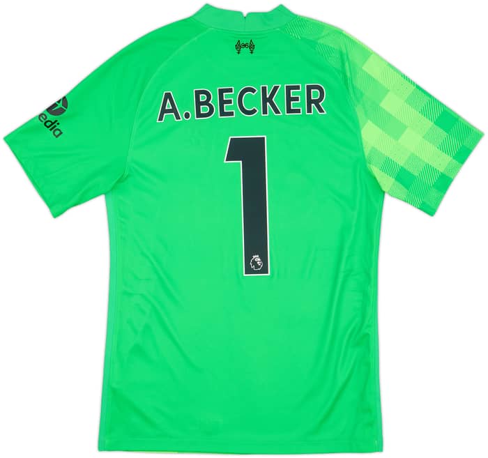 2021-22 Liverpool GK S/S Shirt A.Becker #1 - 10/10 - (S)
