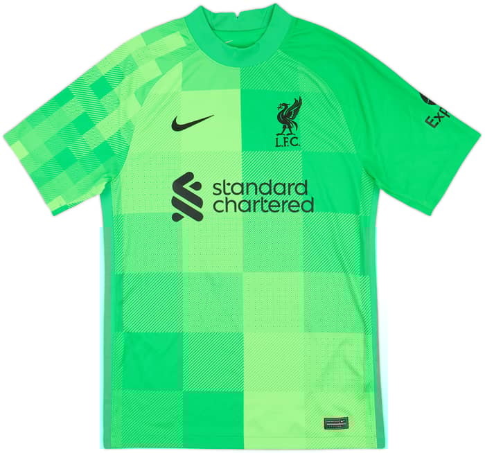 2021-22 Liverpool GK S/S Shirt A.Becker #1 - 10/10 - (S)