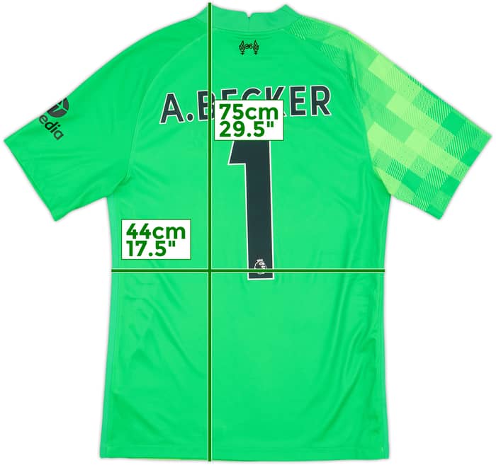 2021-22 Liverpool GK S/S Shirt A.Becker #1 - 10/10 - (S)