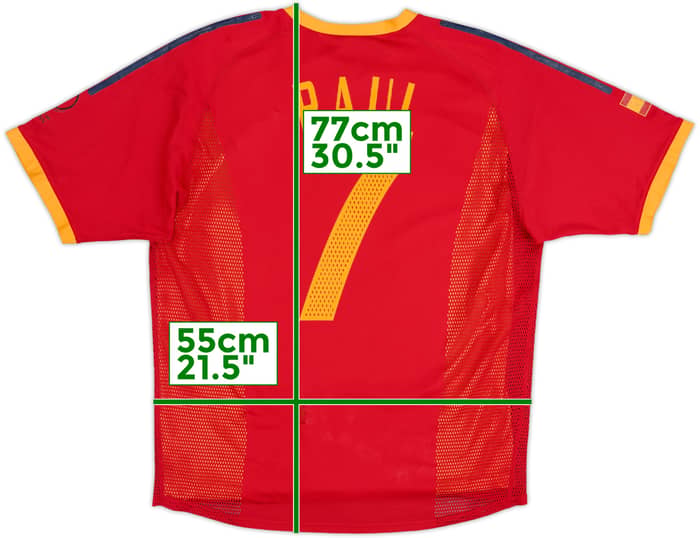 2002-04 Spain Player Issue Home Shirt Raul #7 - 6/10 - (L)