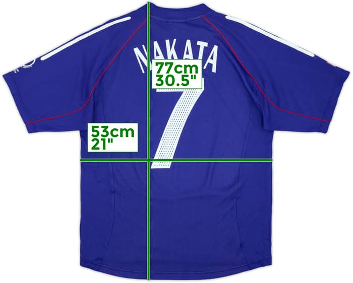 2002-04 Japan 'vs Russia' Home Shirt Nakata #7 - 9/10 - (L)