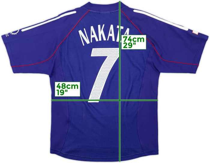 2002-04 Japan vs. Russia Home Shirt Nakata #7 - 7/10 - (S)