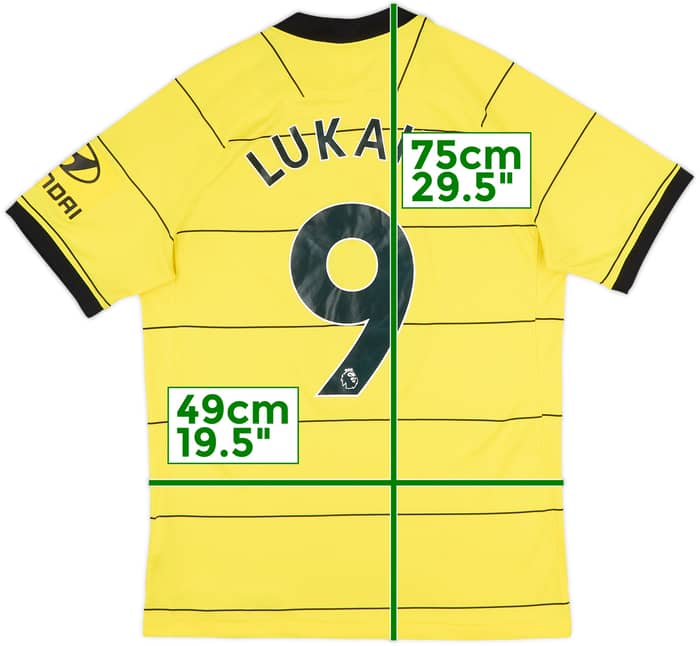 2021-22 Chelsea Away Shirt Lukaku #9 - 8/10 - (M)