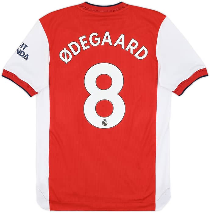 2021-22 Arsenal Authentic Home Shirt Odegaard #8 - 9/10 - (S)
