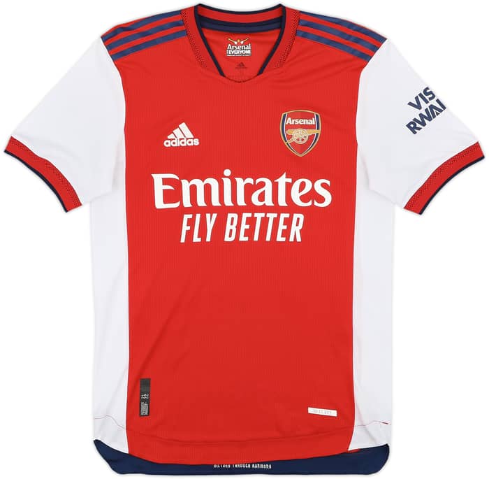 2021-22 Arsenal Authentic Home Shirt Odegaard #8 - 9/10 - (S)