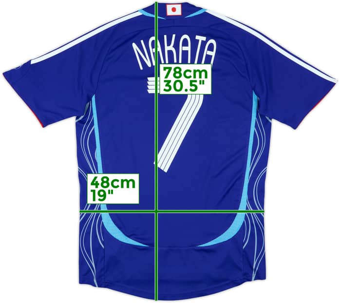 2006-08 Japan Home Shirt Nakata #7 - 8/10 - (M)