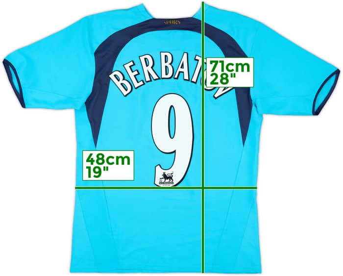 2006-07 Tottenham Away Shirt Berbatov #9 - 9/10 - (S)