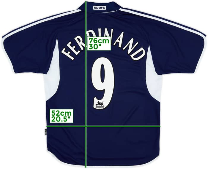 2000-01 Tottenham Away Shirt Ferdinand #9  - 10/10 - (M)