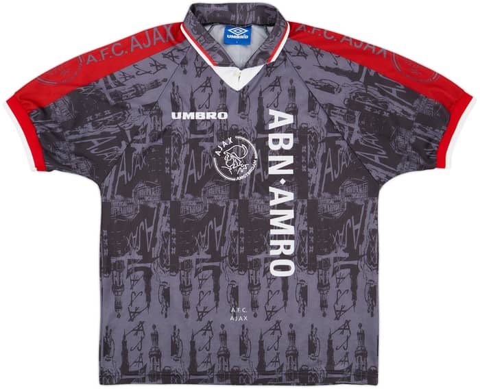 1996-97 Ajax Away Shirt Kluivert #9 - 8/10 - (L)