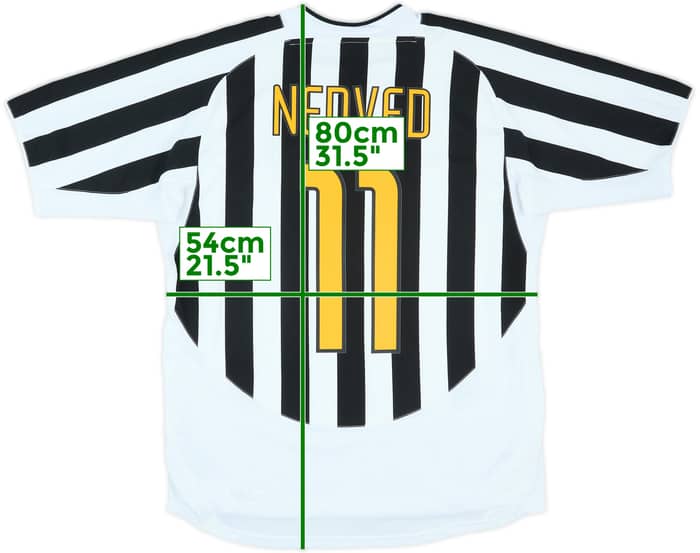 2003-04 Juventus Home Shirt Nedved #11 - 8/10 - (L)