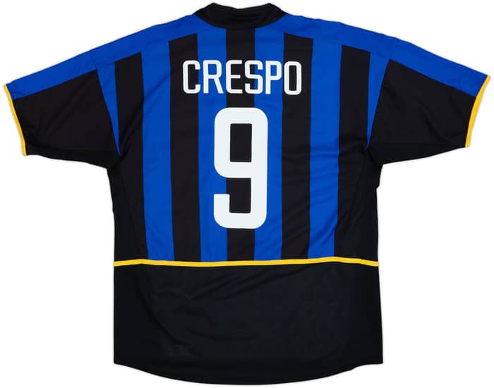2002-03 Inter Milan Home Shirt Crespo #9 - 9/10 - (L)