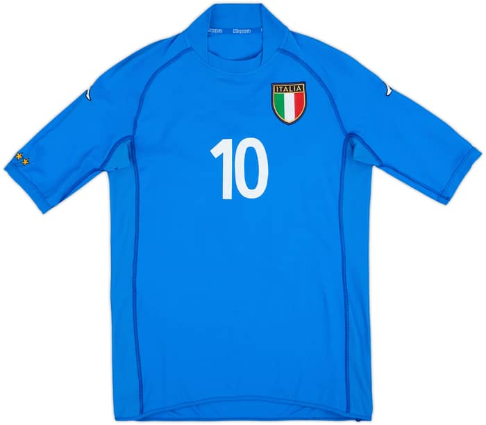2002 Italy Home Shirt Totti #10 - 8/10 - (S)