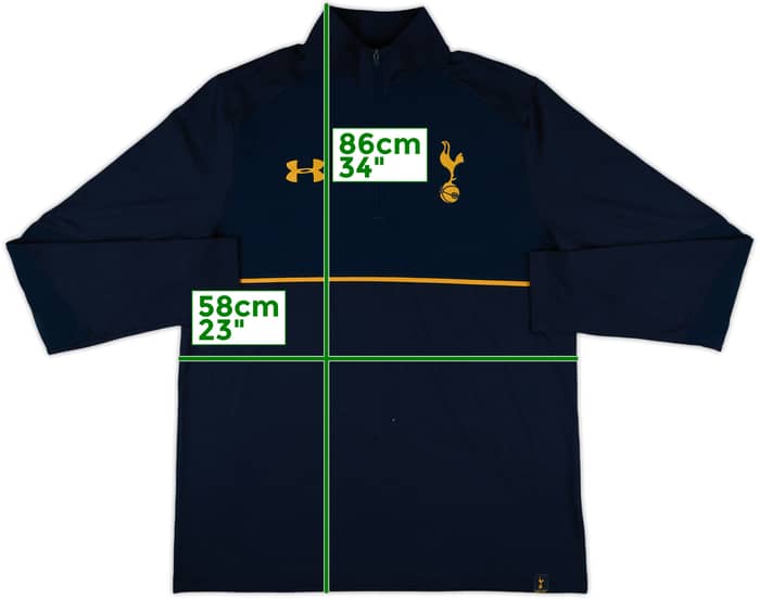 2015-16 Tottenham Under Armour 1/4 Zip Drill Top - 10/10 - (XL)