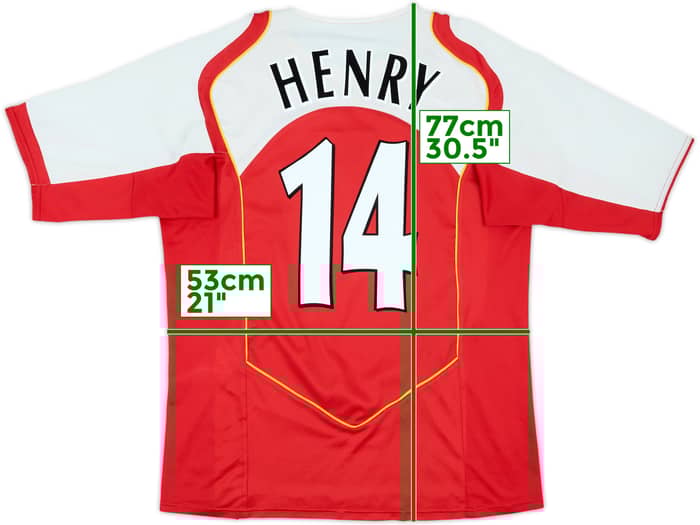 2004-05 Arsenal Home Shirt Henry #14 - 7/10 - (L)