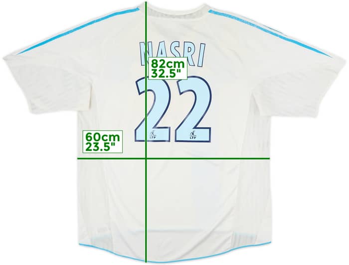 2004-05 Olympique Marseille Home Shirt Nasri #22 - 5/10 - (XL)