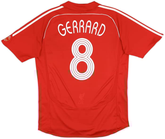2006-08 Liverpool Home Shirt Gerrard #8 - 5/10 - (L)