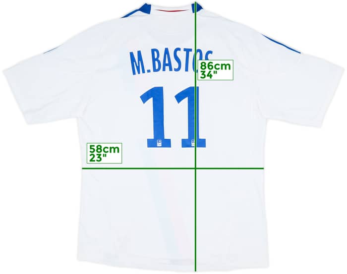 2010-11 Lyon Home Shirt M.Bastos #11 - 7/10 - (XL)