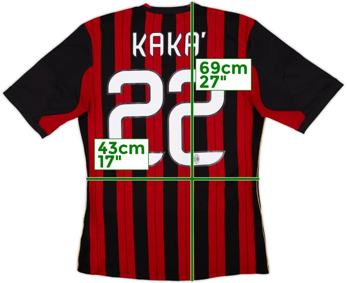 2013-14 AC Milan Home Shirt Kaka #22 - 7/10 - (S)