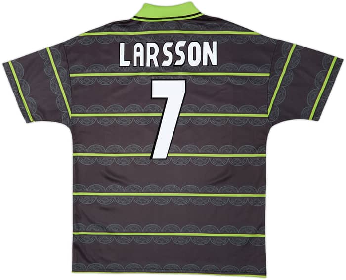 1998-99 Celtic Away Shirt Larsson #7 - 9/10 - (XXL)