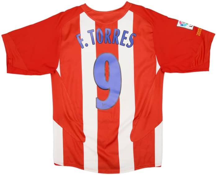 2005-06 Atletico Madrid Home Shirt Torres #9 - 8/10 - (S)