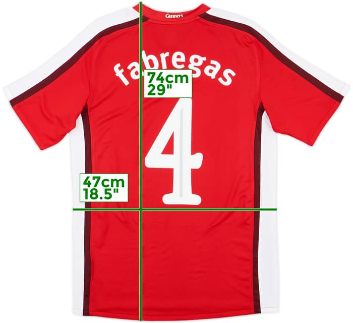 2008-10 Arsenal Home Shirt Fabregas #4 - 8/10 - (S)