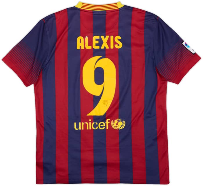 2013-14 Barcelona Home Shirt Alexis #9 - 5/10 - (M)