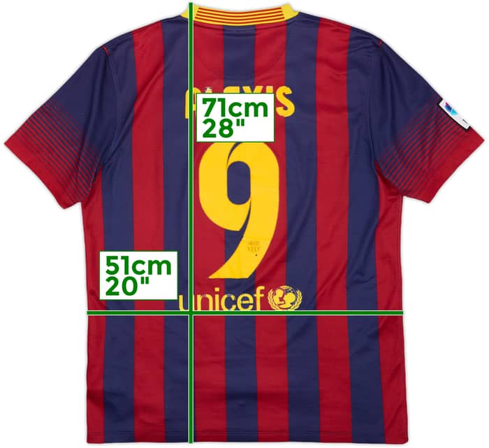 2013-14 Barcelona Home Shirt Alexis #9 - 5/10 - (M)