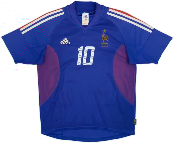 2002-04 France Home Shirt Zidane #10 - 6/10 - (S)