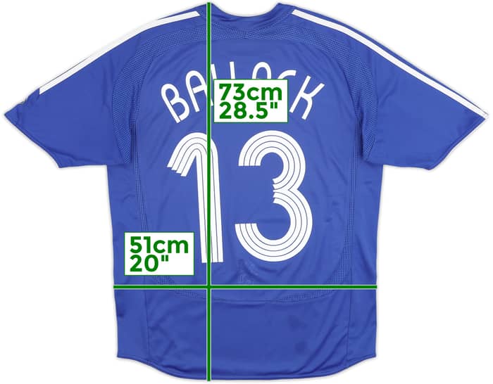 2006-08 Chelsea Home Shirt Ballack #13 - 8/10 - (XL.Boys)