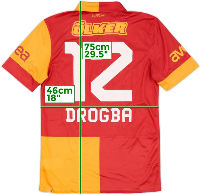 2012-13 Galatasaray Home Shirt Drogba #12 - 6/10 - (S)