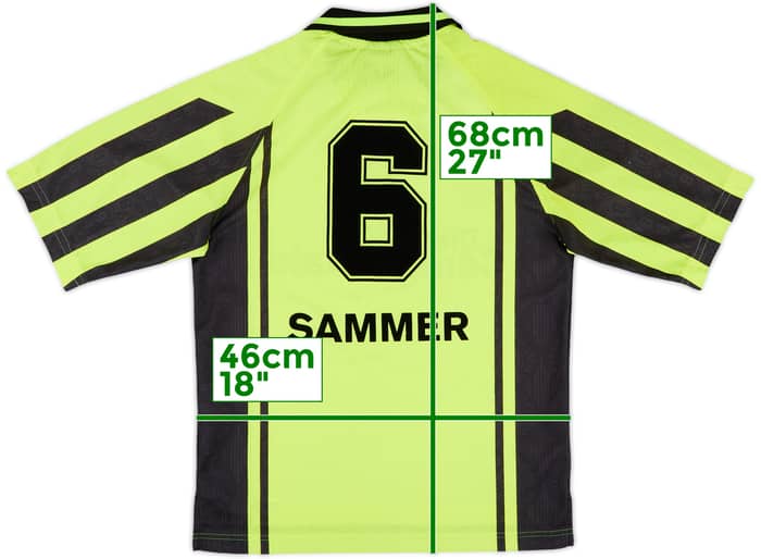 1996-97 Borussia Dortmund Home Shirt Sammer #6 - 10/10 - (L.Boys)